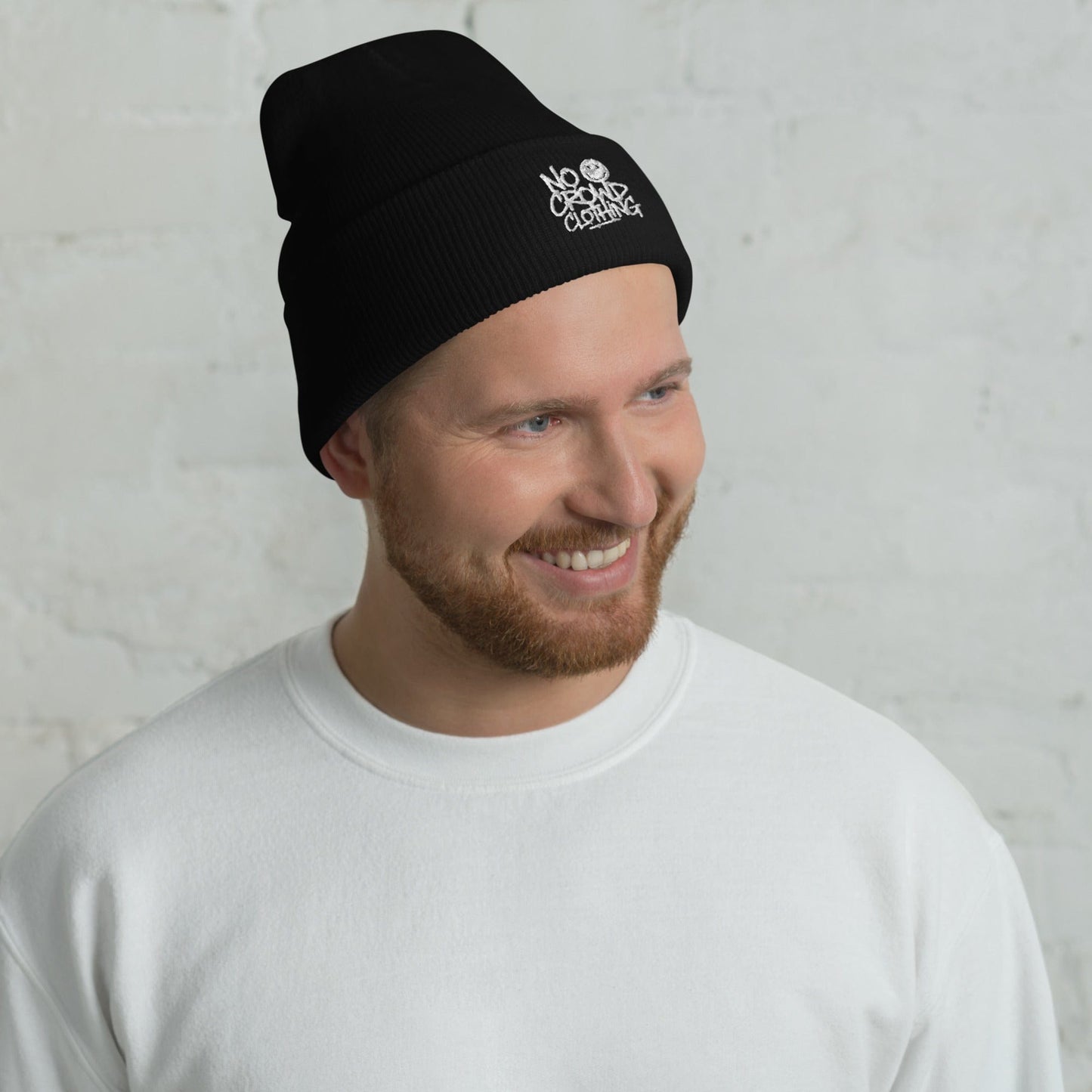 Cozy No Crowd Clothing beanie for social anxiety relief with humor. Soft, warm beanie perfect for staying comfortable while embracing solitude. Fun, stylish design turns anxiety into a laugh, making it ideal for those who prefer their own company....beanie male