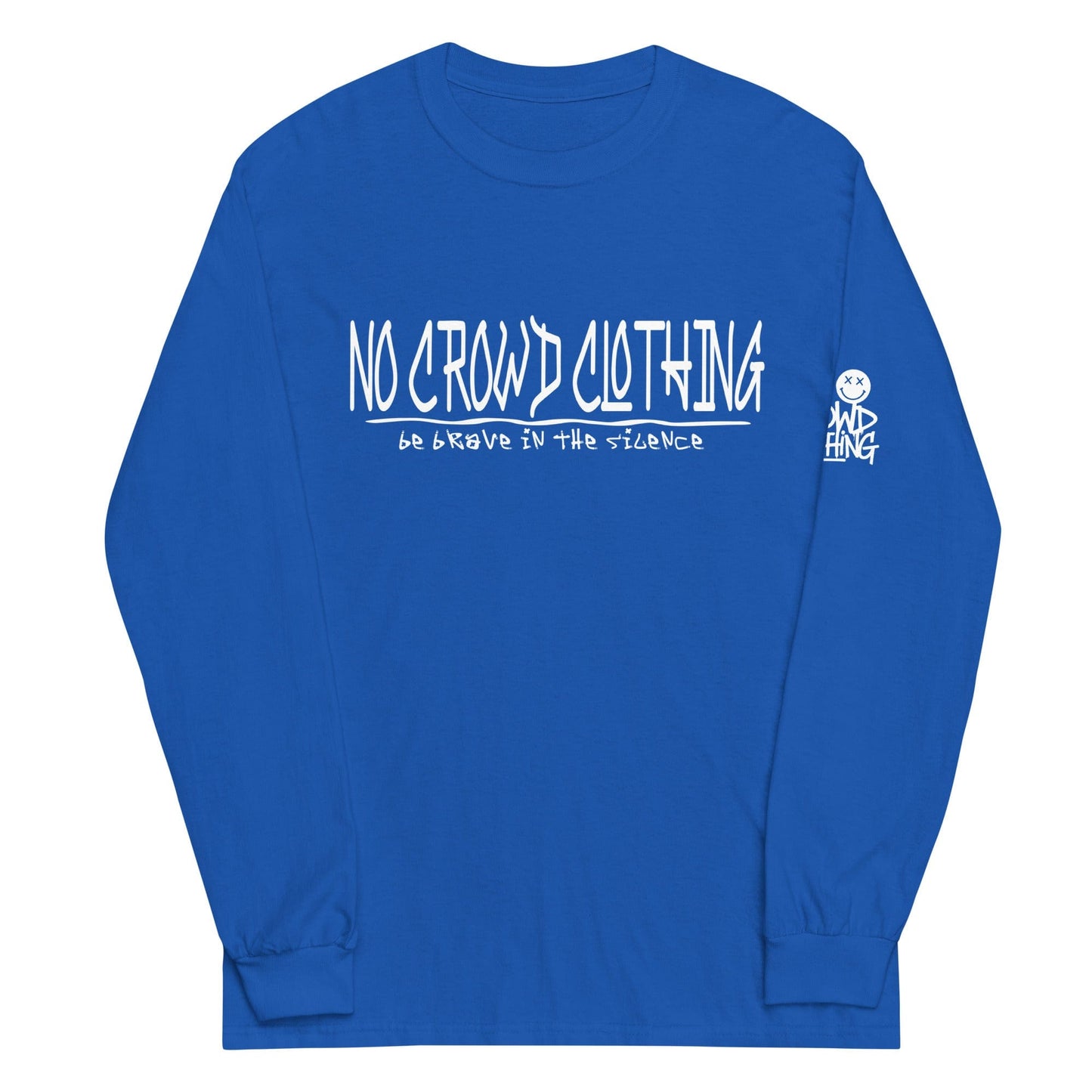 “Be Brave in the Silence” T-shirt by No Crowd Clothing...blue