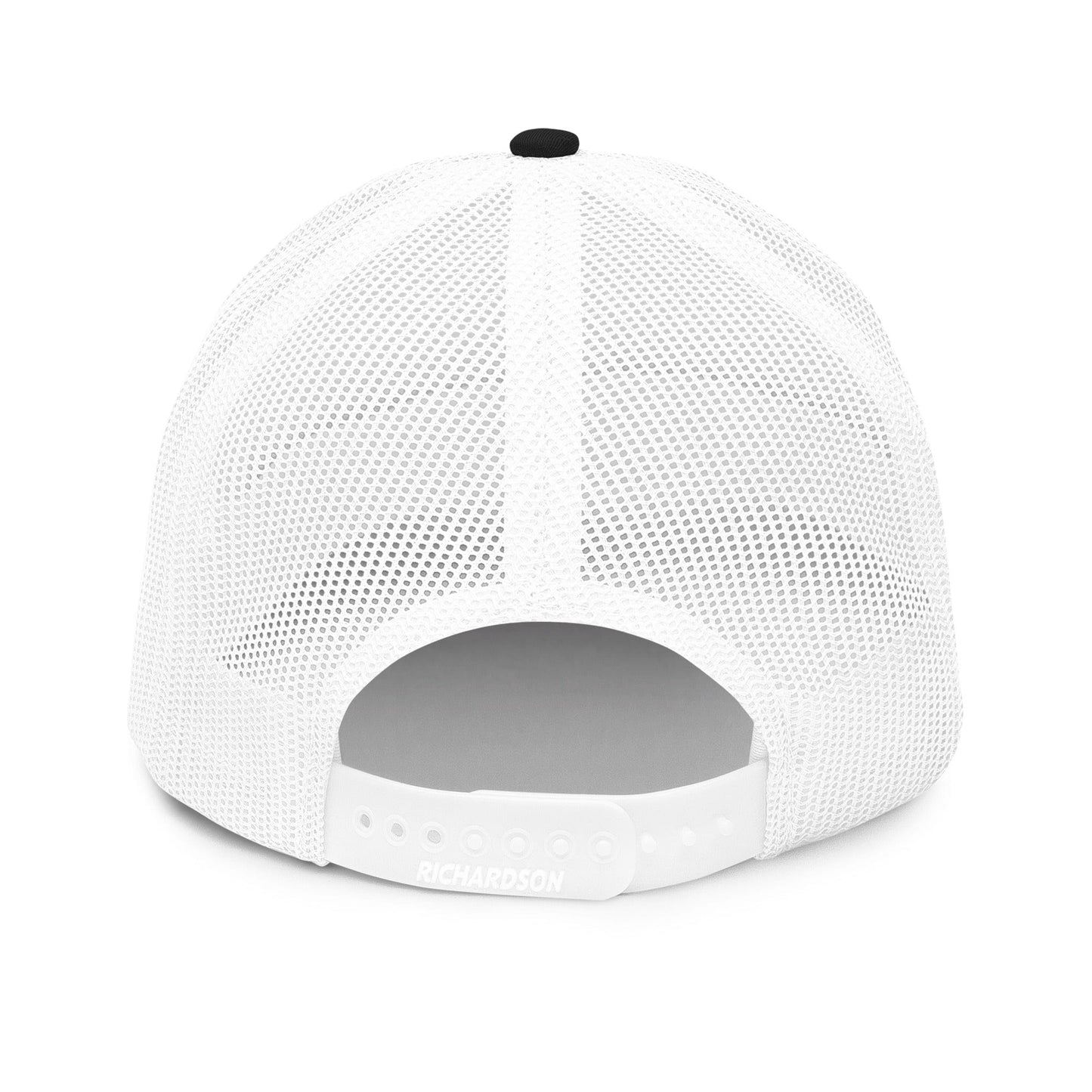 No Crowd "NC Badge" Hat featuring bold NC logo with star in a black and white shield design...blk/wht back