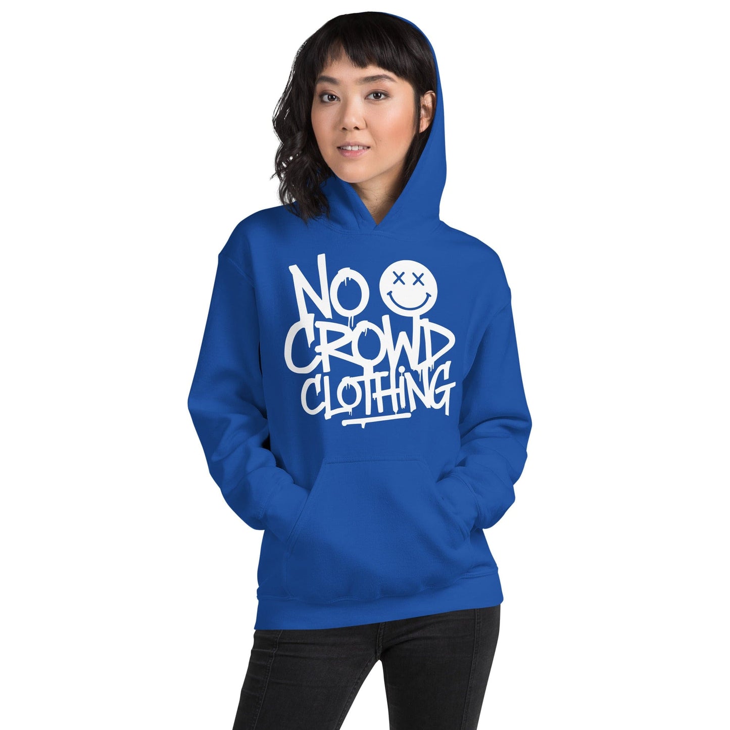 No Crowd Clothing combines style, humor, and comfort to create a sanctuary for those with social anxiety. Our designs promote self-care and confidence by turning anxious moments into lighthearted expressions...blue