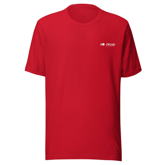 Front view of Quiet Mode T-shirt with subtle minimalist graphic