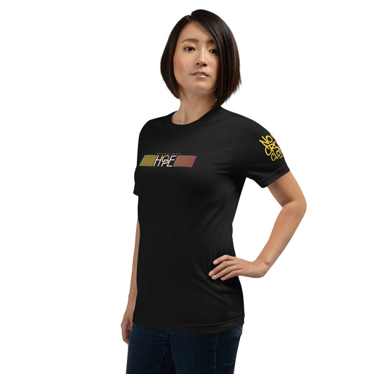The Hope T-Shirt is made for introverts, overthinkers, and anxiety warriors who need a quiet reminder to keep going....model 1