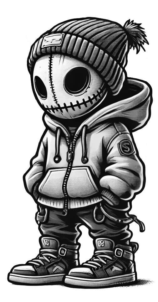 Mascot Backstory for No Crowd Clothing: "Stitch"