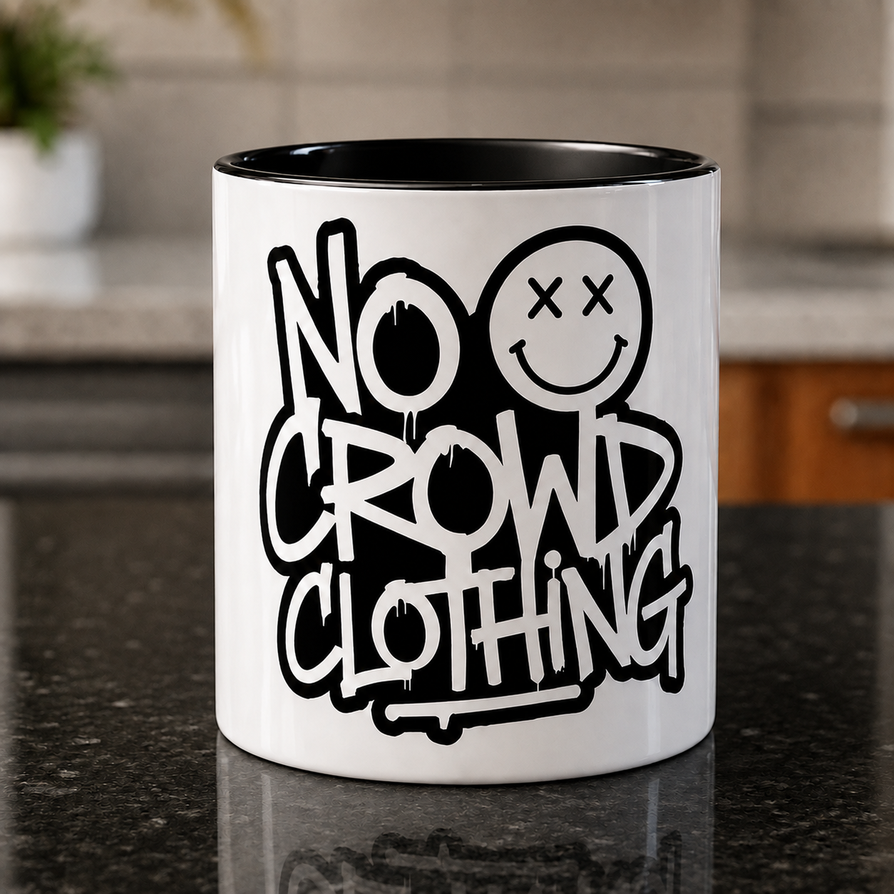 no crowd clothing introvert coffee mug