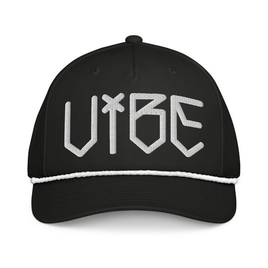 Vibe Hat by No Crowd Clothing with bold, edgy lettering design...front