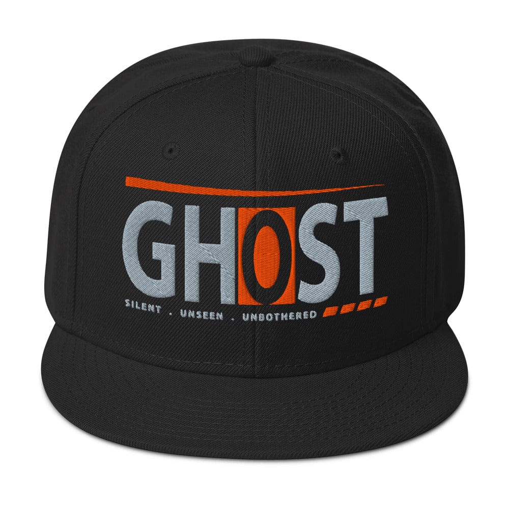 Ghost Hat designed for people who prefer quiet and solitude...black front