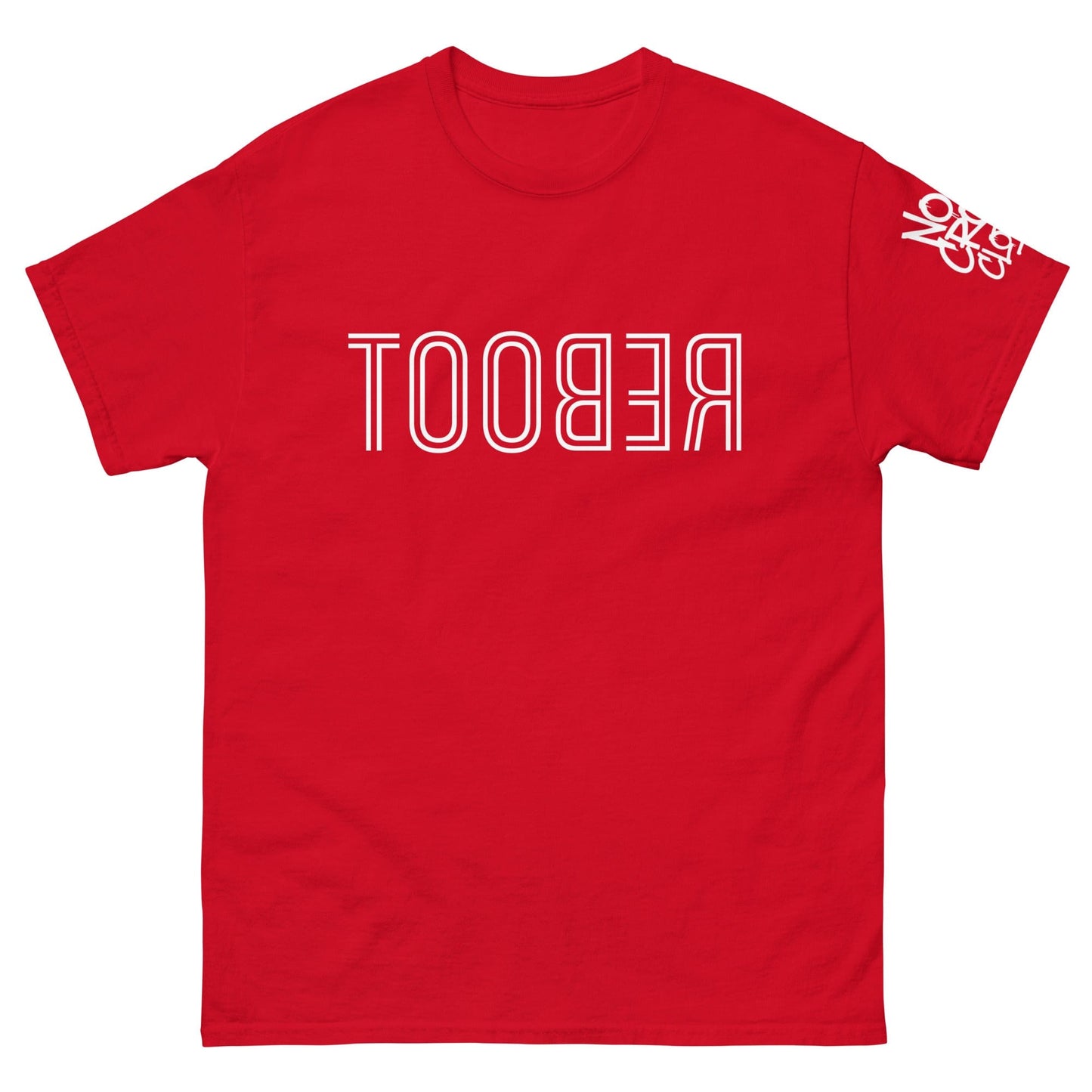 TOOBER is "reboot" spelled backwards, designed for those who understand that sometimes hitting restart is the best way forward. Wear it as a reminder that it's okay to pause, recalibrate, and keep going....red shirt