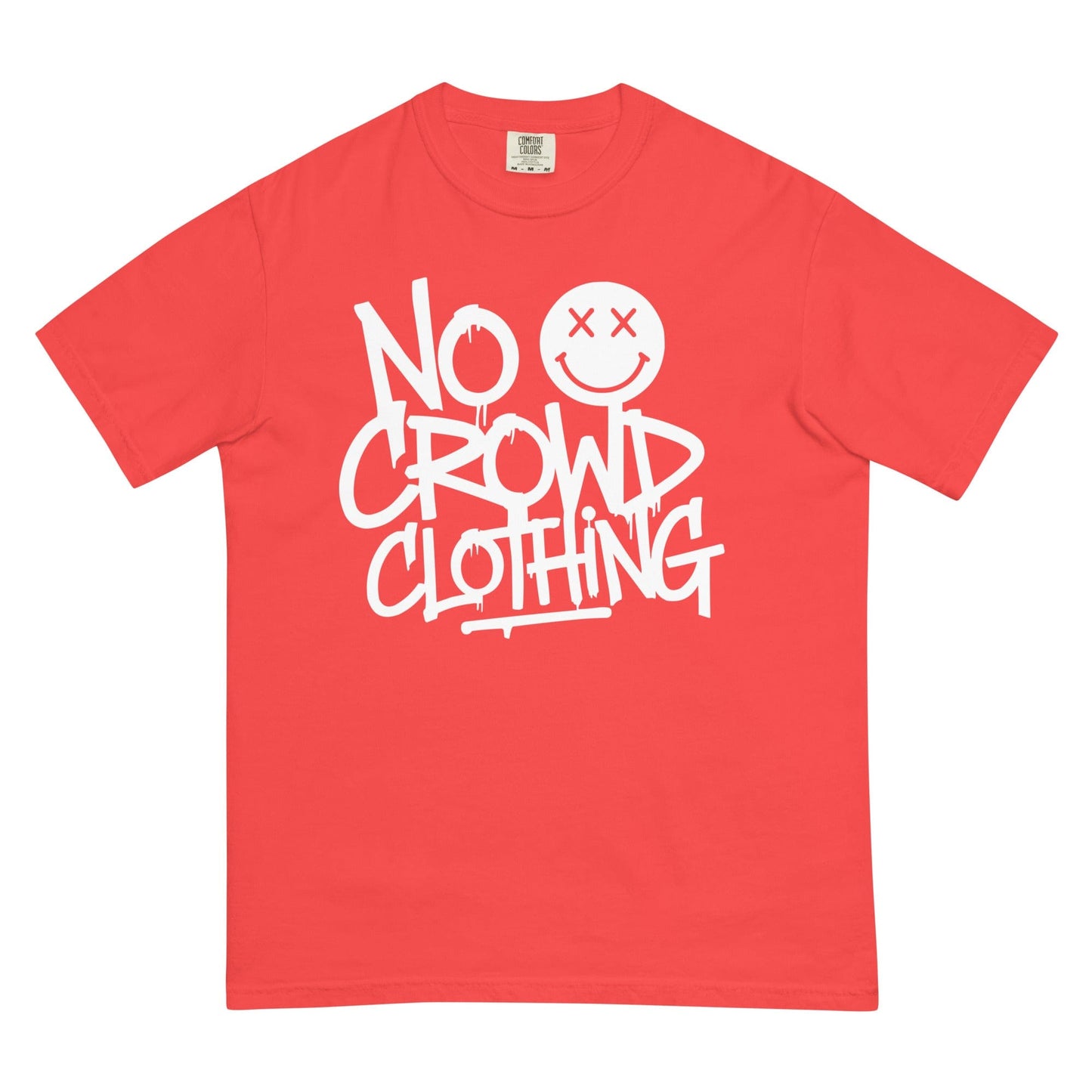 No Crowd Clothing creates a sanctuary in fashion with designs that blend humor and comfort. Perfect for easing social anxiety, our apparel promotes self-care and confidence, turning awkward moments into lighthearted ones...red