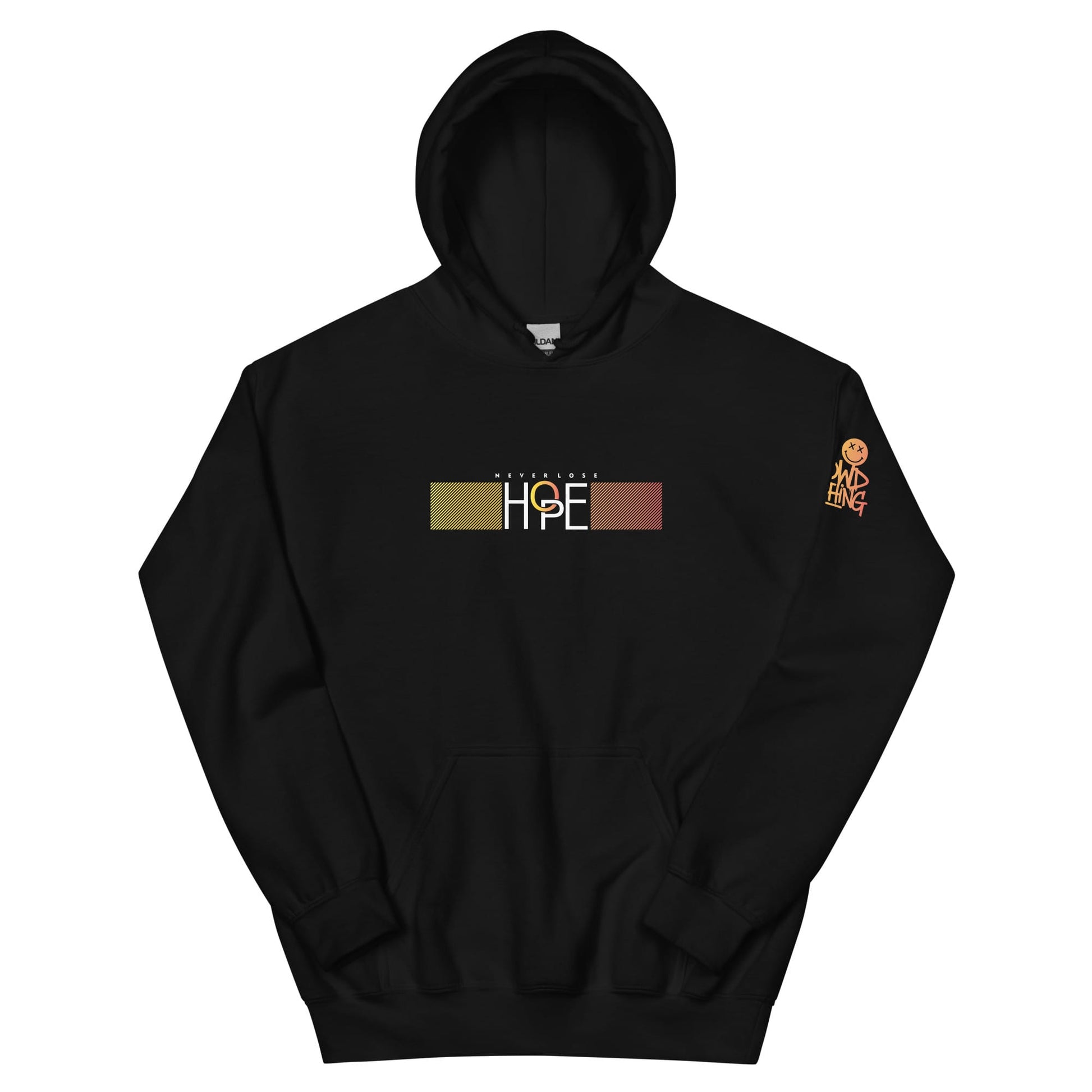 A clean black hoodie with a powerful message. The Hope hoodie is made for introverts, overthinkers, and anxiety warriors who need a quiet reminder to keep going.