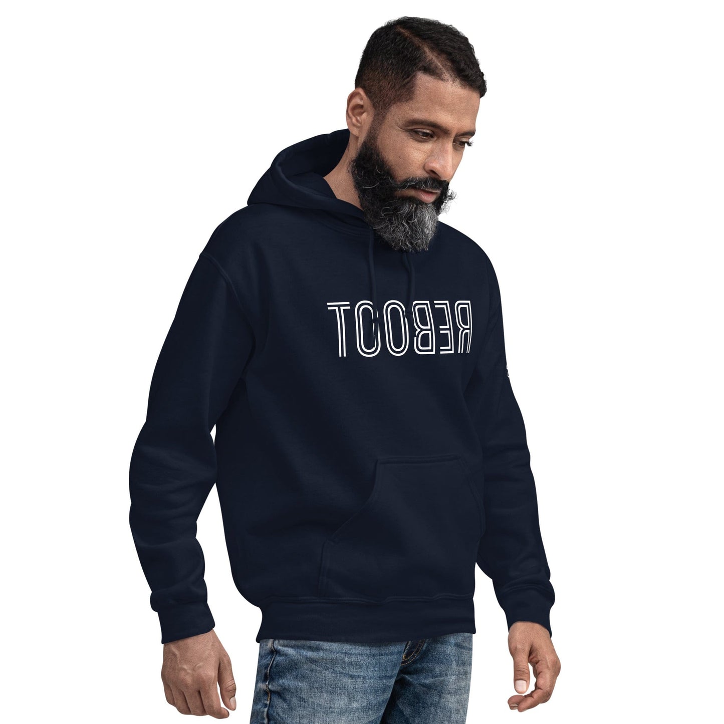 TOOBER is "reboot" spelled backwards, designed for those who understand that sometimes hitting restart is the best way forward. Wear it as a reminder that it's okay to pause, recalibrate, and keep going....hoodie blue male