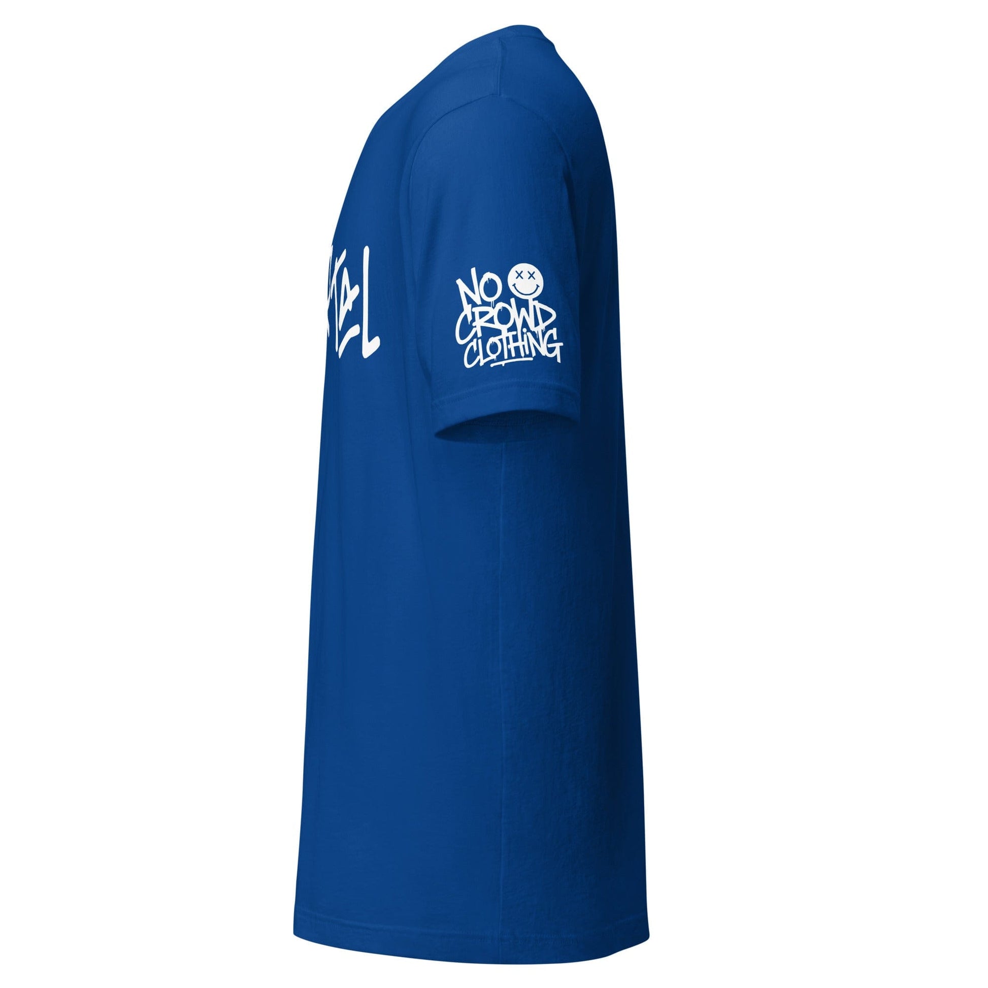 Streetwear graphic with 'I'm Mortal' handwritten in edgy font...blue sleeve