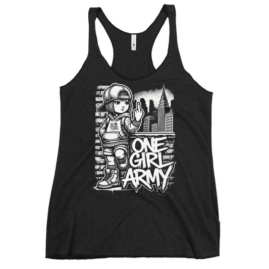 Army of One Tank Top | Bold Solo Streetwear for Social Anxiety.....front